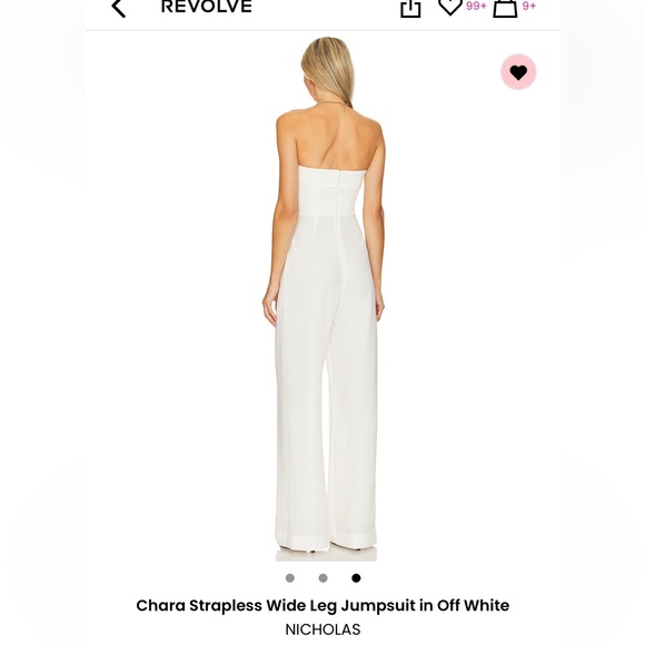 NICHOLAS strapless jumpsuit - Picture 3 of 6